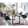 Esstisch und Drehsessel Set - Ewana (fünfteilig)