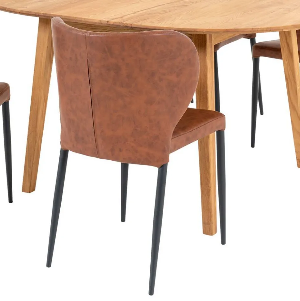 Esstischgruppe im Skandi Design - Fjord (fünfteilig)