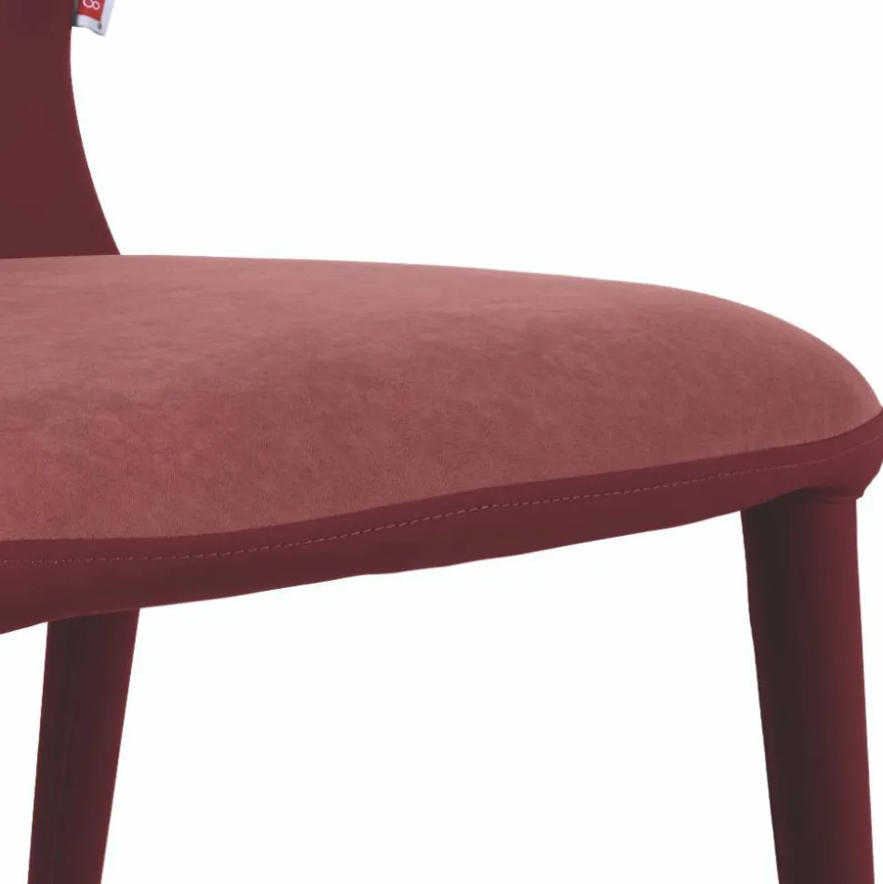 Esstisch-Stühle in Dunkelrot Bordeaux - Eleonora (2er Set)