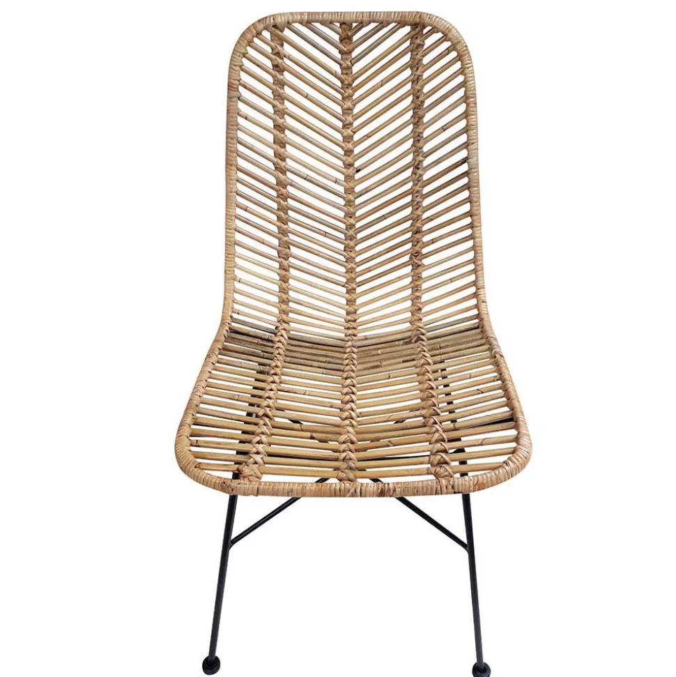 Esstischstuhl aus Rattan Geflecht - Krapina (2er Set)