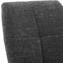 Esstischstuhl mit Federkern in Anthrazit - Marile (2er Set)