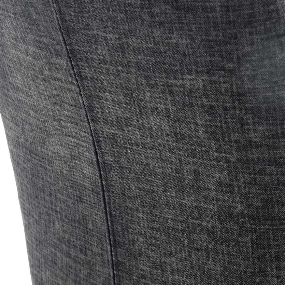 Esstischstuhl mit Federkern in Anthrazit - Marile (2er Set)