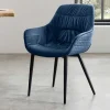 Esszimmer Armlehnenstuhl in Blau Samt - Rulyna
