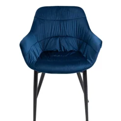 Esszimmer Armlehnenstuhl in Blau Samt - Rulyna