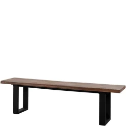 Esszimmer Bank in Holzoptik & Schwarz - Kwin