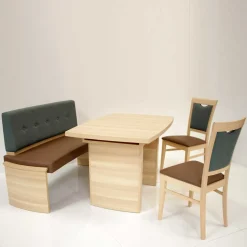 Esszimmer Bankgruppe Vanillin in Esche Dekor (vierteilig)