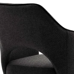 Esszimmer Drehstühle in Grau Stoff - Rirona (2er Set)