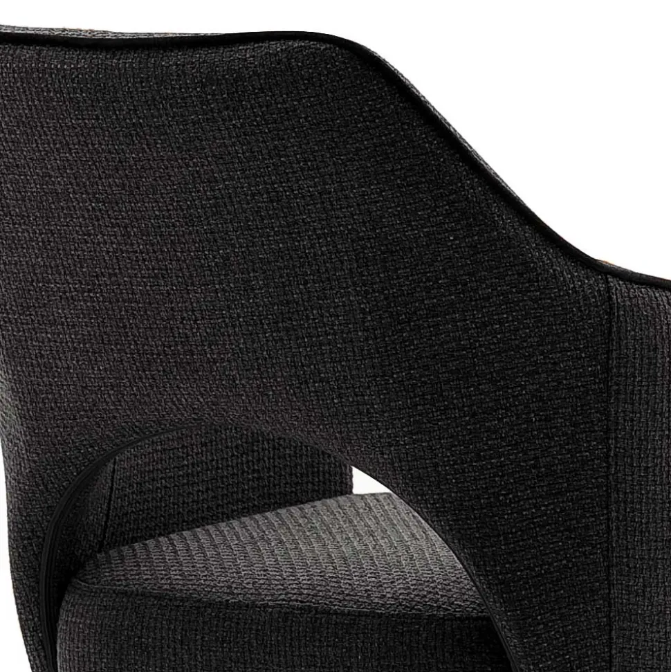 Esszimmer Drehstühle in Grau Stoff - Rirona (2er Set)