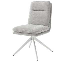 Esszimmer Drehstühle in Grau Boucle - Topra (2er Set)