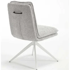 Esszimmer Drehstühle in Grau Boucle - Topra (2er Set)