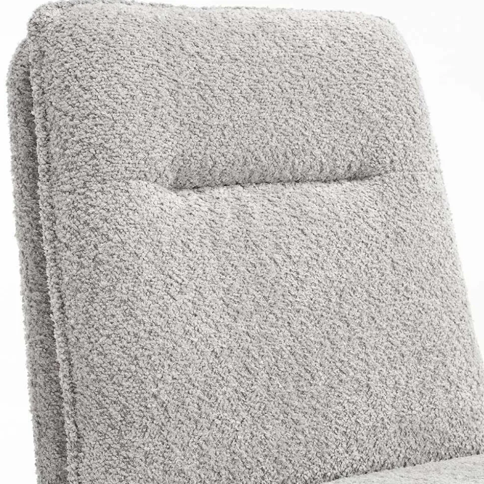 Esszimmer Drehstühle in Grau Boucle - Topra (2er Set)