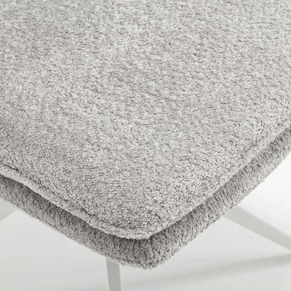 Esszimmer Drehstühle in Grau Boucle - Topra (2er Set)