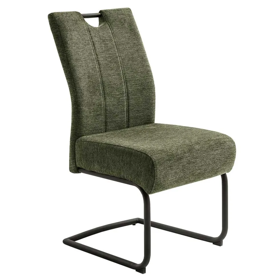 Esszimmer Freischwinger mit Federkern - Surci (2er Set)