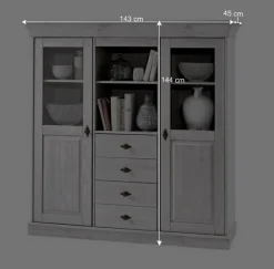 Esszimmer Highboard Sibiuta im Landhausstil