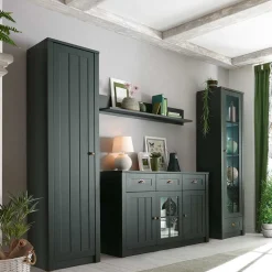 Esszimmer Möbel Set in Dunkelgrün - Niestov (vierteilig)