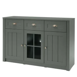 Esszimmer Möbel Set in Dunkelgrün - Niestov (vierteilig)