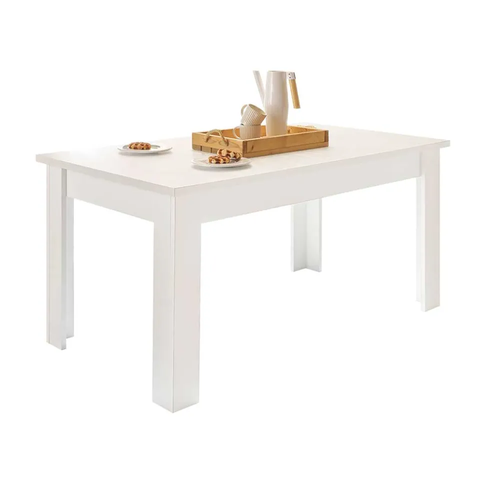 Esszimmer Möbel Set in weißer Holzoptik Pinie - Liancos (vierteilig)