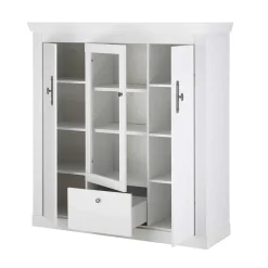 Esszimmer Möbel Set in weißer Holzoptik Pinie - Liancos (vierteilig)