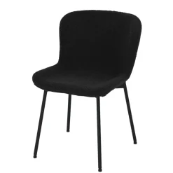 Esszimmer Polsterstuhl in Schwarz - Caleena (2er Set)