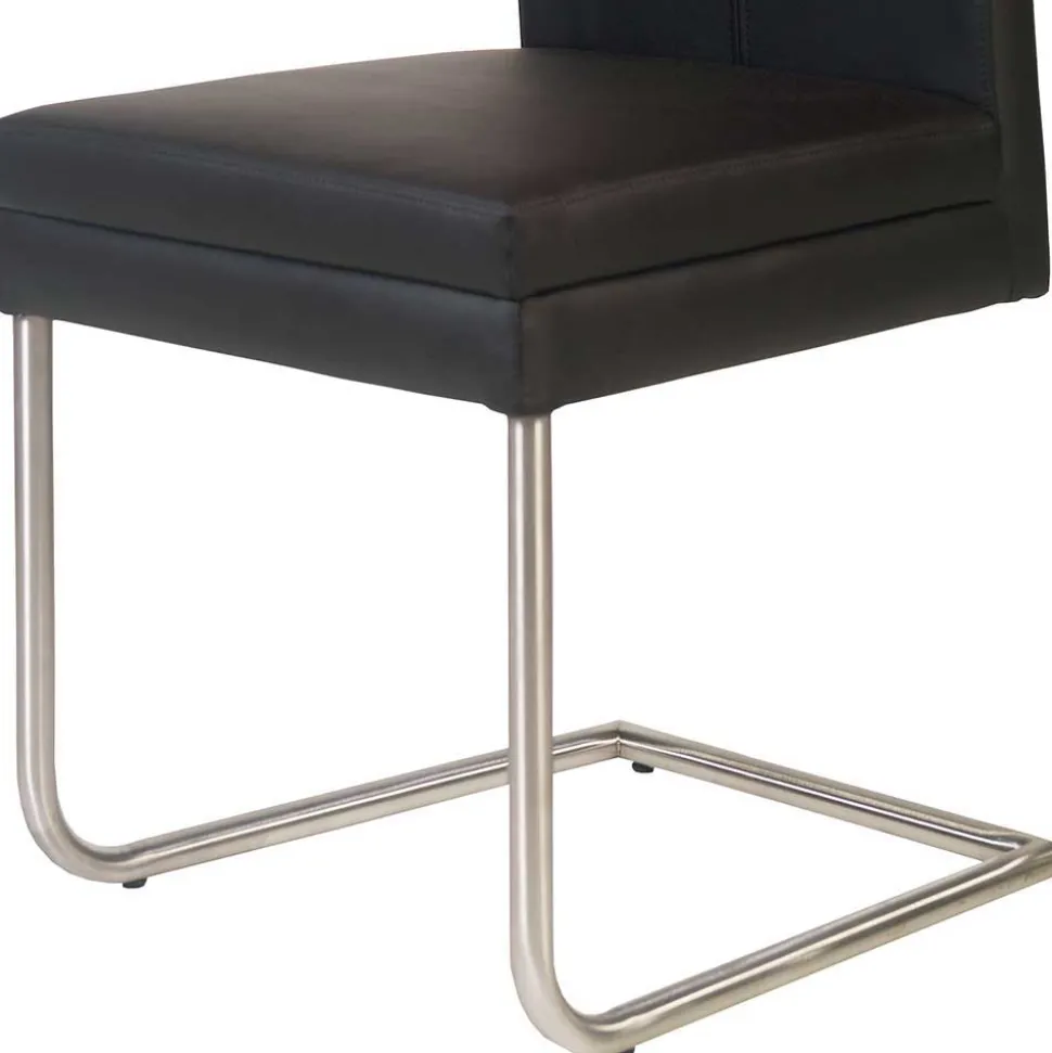 Esszimmer Schwingstuhl mit Kunstleder - Monty (2er Set)