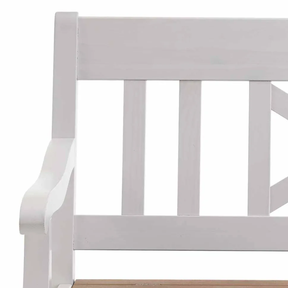 Esszimmer Sitzbank Barlad in Weiß Kiefer massiv