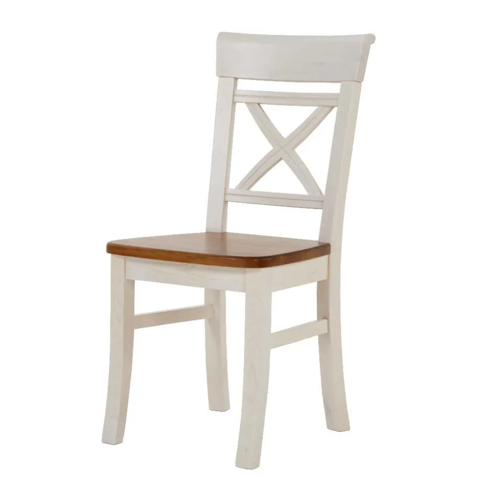 Esszimmer Sitzecke Barlad in Weiß Bernstein (vierteilig)