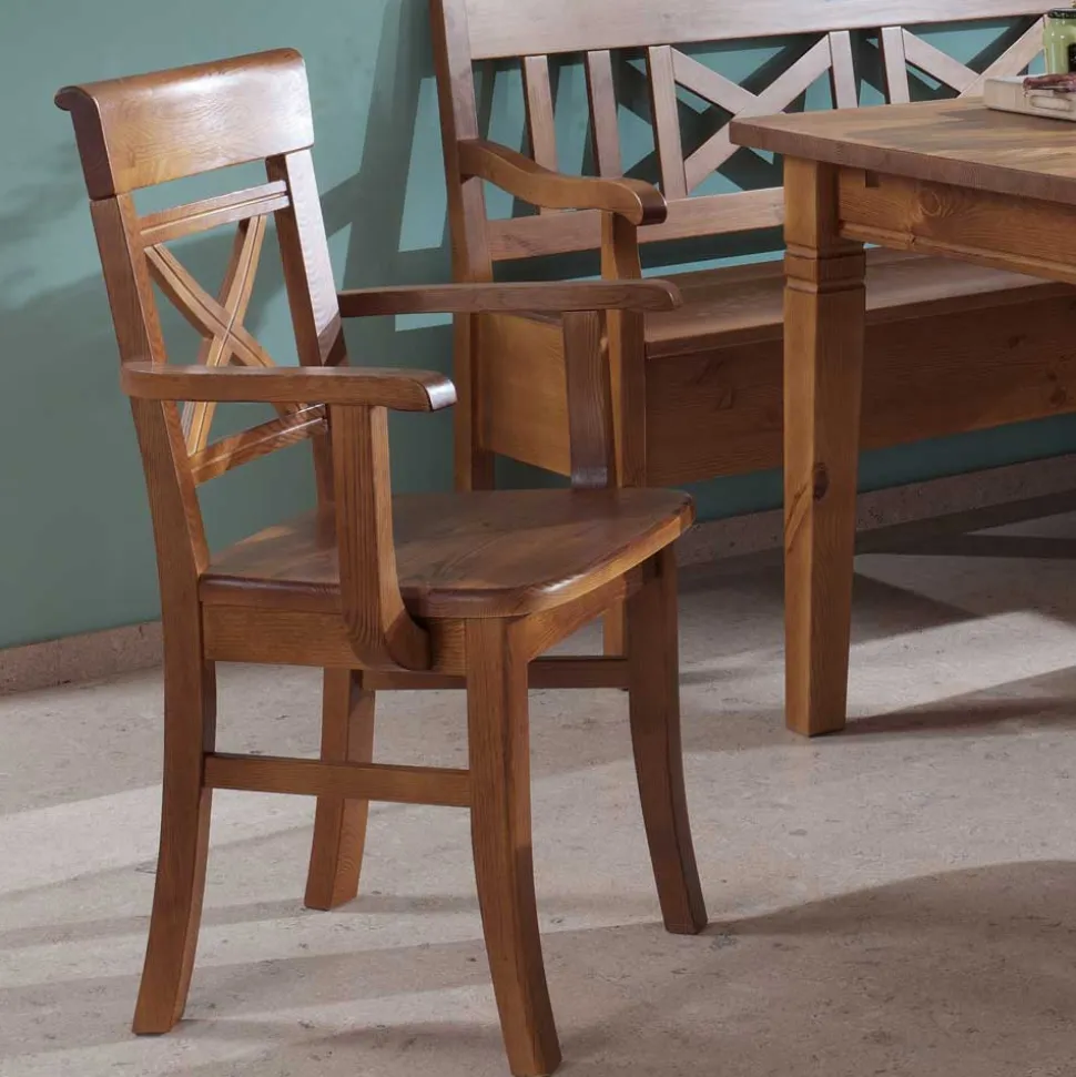 Esszimmer Sitzecke Bistrita in Bernsteinfarben (fünfteilig)