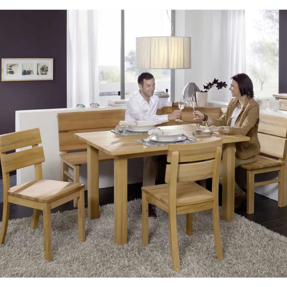 Esszimmer Sitzecke Licko aus Kernbuche Massivholz (vierteilig)