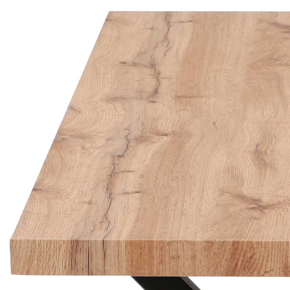 Esszimmer Sitzgruppe im Skandi Design - Grooves (fünfteilig)