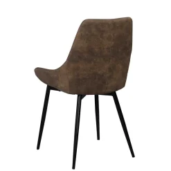 Esszimmer Sitzgruppe in Braun & Schwarz - Elizabeth (siebenteilig)