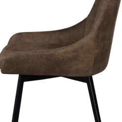 Esszimmer Sitzgruppe in Braun & Schwarz - Elizabeth (siebenteilig)