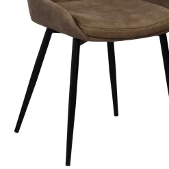 Esszimmer Sitzgruppe in Braun & Schwarz - Elizabeth (siebenteilig)