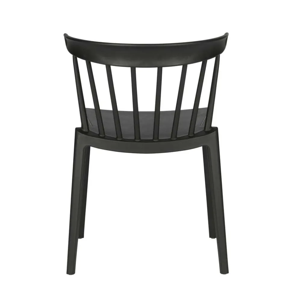 Esszimmer Stapelstuhl in Schwarz - Excellenta (2er Set)