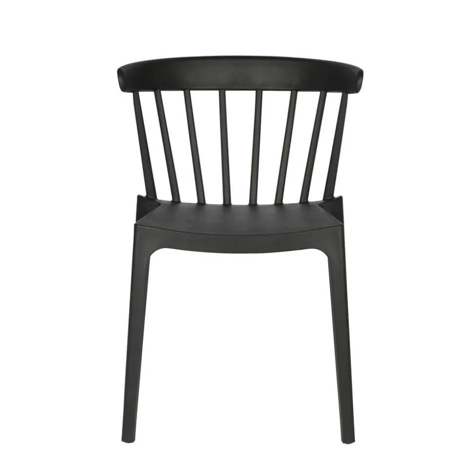 Esszimmer Stapelstuhl in Schwarz - Excellenta (2er Set)