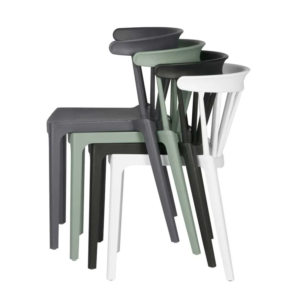 Esszimmer Stapelstuhl in Schwarz - Excellenta (2er Set)