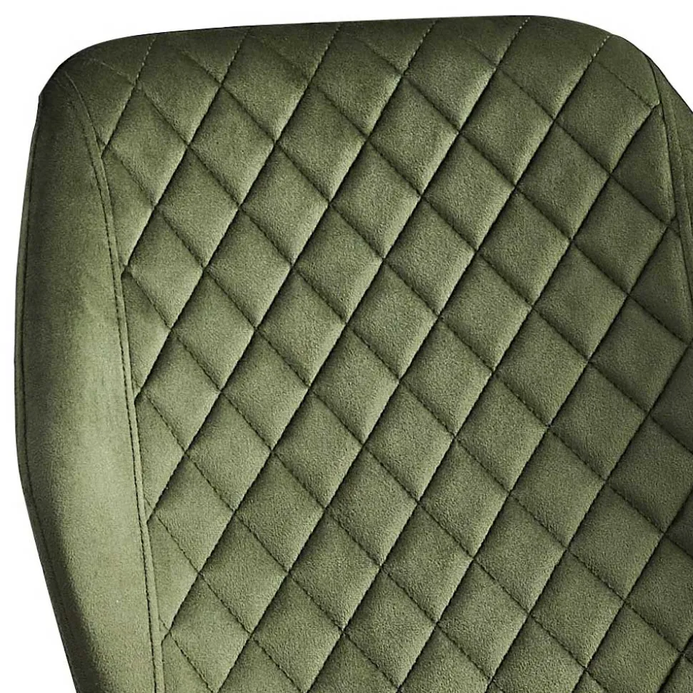 Esszimmer Stuhlset in Dunkelgrün - Yalley (4er Set)