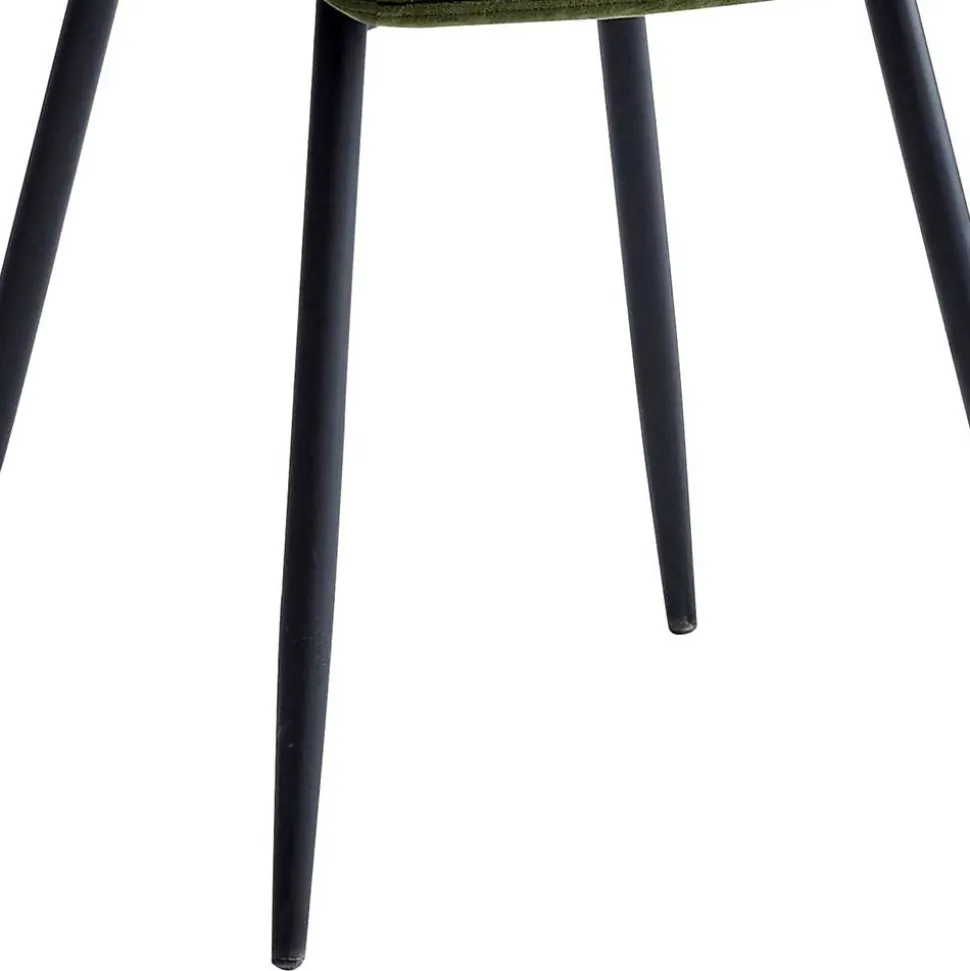 Esszimmer Stuhlset in Dunkelgrün - Yalley (4er Set)
