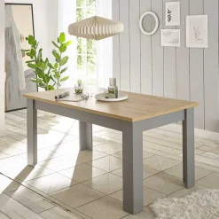 Esszimmer Tisch in Eiche NB & Lichtgrau - Buleta