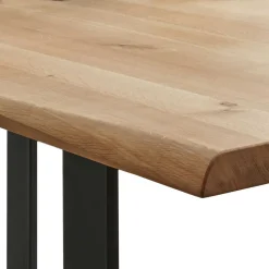 Esszimmer Tisch mit Holzplatte aus Wildeiche - Rouven