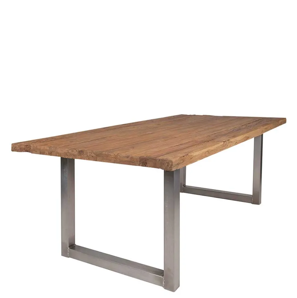 Esszimmer Tisch mit Teak Altholz Platte - Malaya