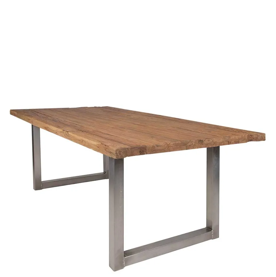 Esszimmer Tisch mit Teak Altholz Platte - Malaya