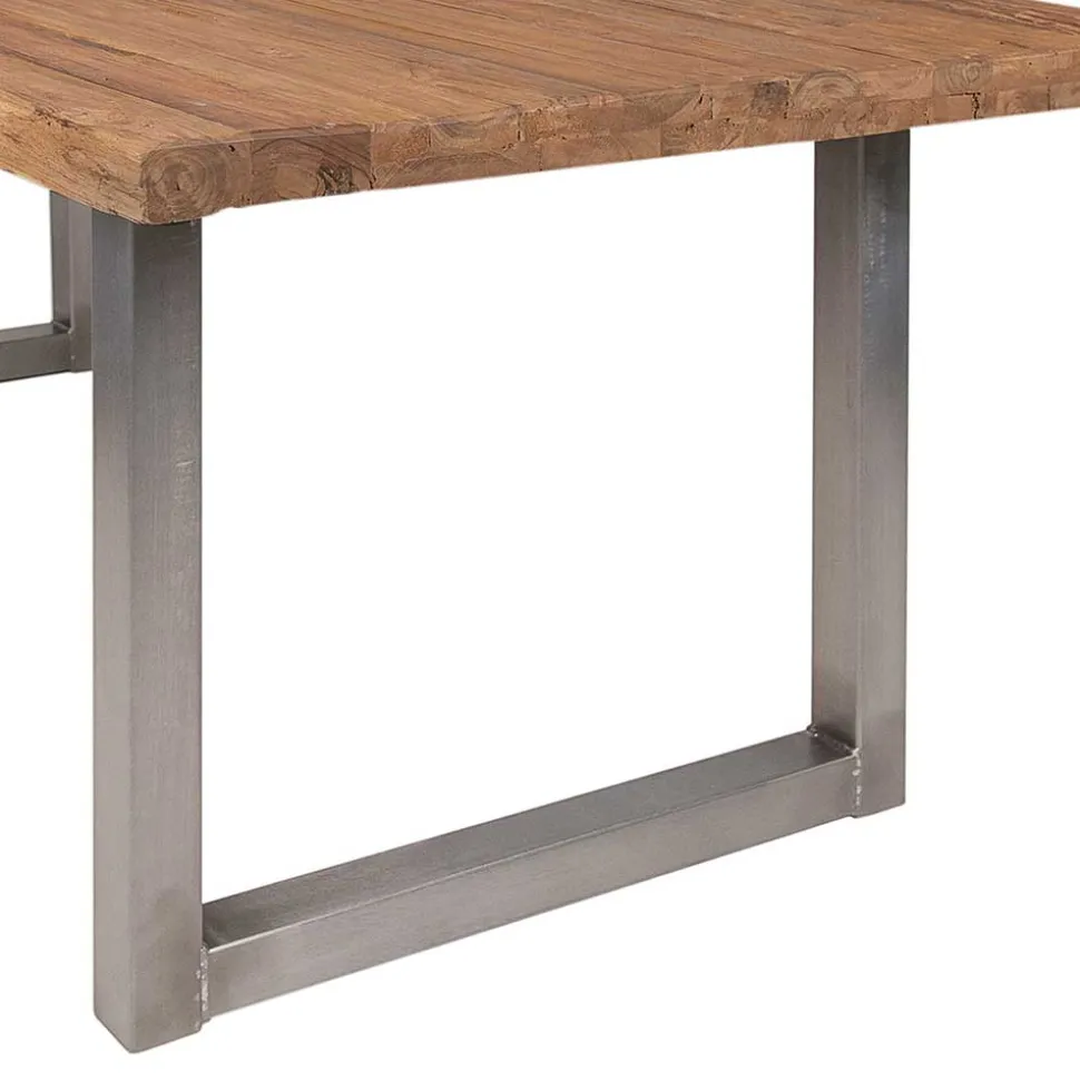 Esszimmer Tisch mit Teak Altholz Platte - Malaya