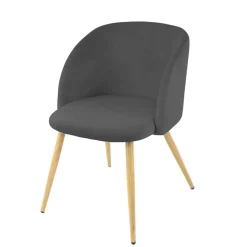 Esszimmer Tischsessel in Anthrazit - Tuzara (2er Set)