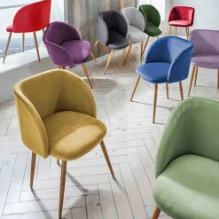 Esszimmer Tischsessel in Anthrazit - Tuzara (2er Set)