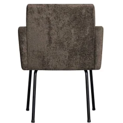 Esszimmer Tischsessel in Graubraun Stoff - Davos (2er Set)