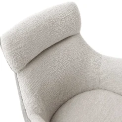 Esszimmer-Armlehnenstuhl in Lichtgrau - Delamaro (2er Set)