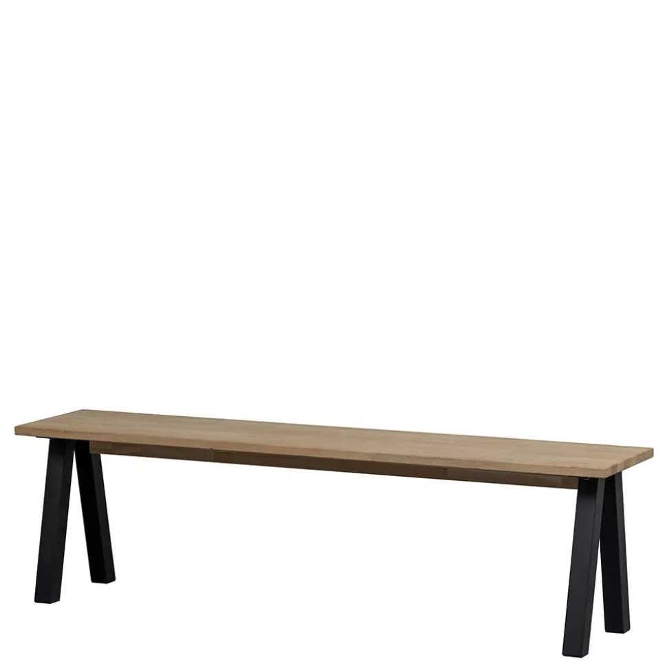 Esszimmerbank aus Eiche und Metall - Besi