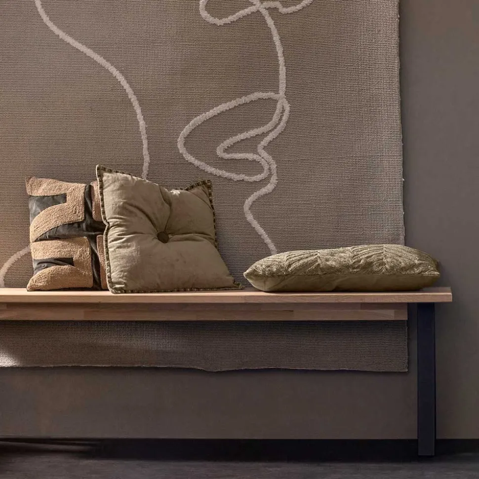 Esszimmerbank aus Eiche und Metall - Besi