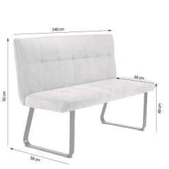 Esszimmerbank mit Lehne modern - Ponzet