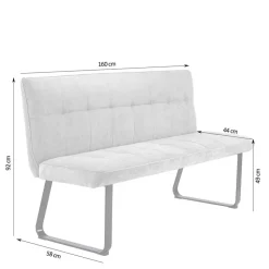 Esszimmerbank mit Lehne modern - Ponzet